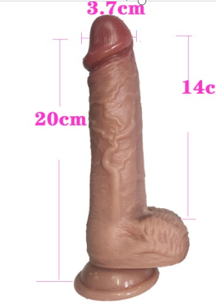 the material：all the inclusive silicone  *Color：nature *Size：20*3.7*14cm *weight：437g *10 frequency vibration，remote control.