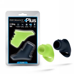 Flare Glow-in-the-Dark 2-Cocksling Set