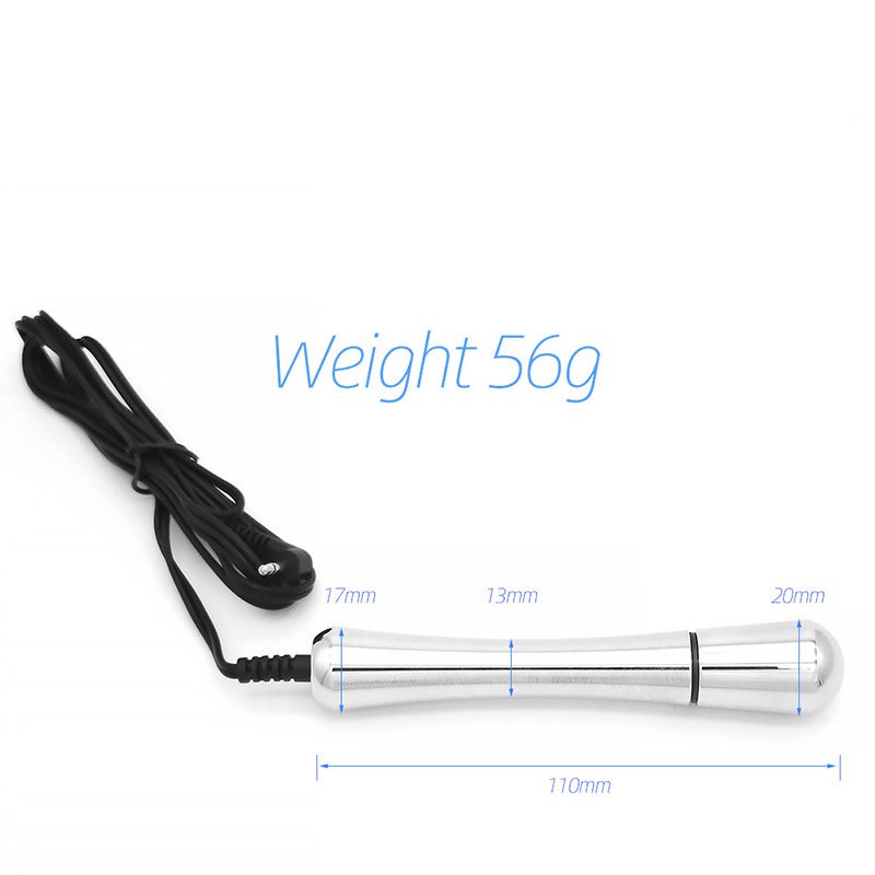 TB-E248 electro-conductive silicone anal plug with cable