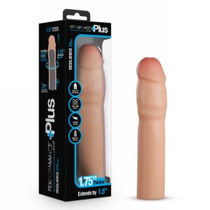 1.5 Inch Silicone Penis Xtender - Beige — 2
