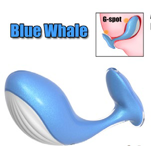 Blue Whale Vibrator (APP) - Blue