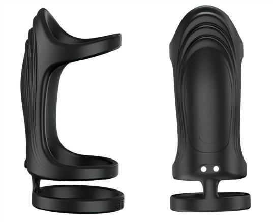 Prostate Stimulator & Cock Ring 1.5x5.6x4.1cm Silicone