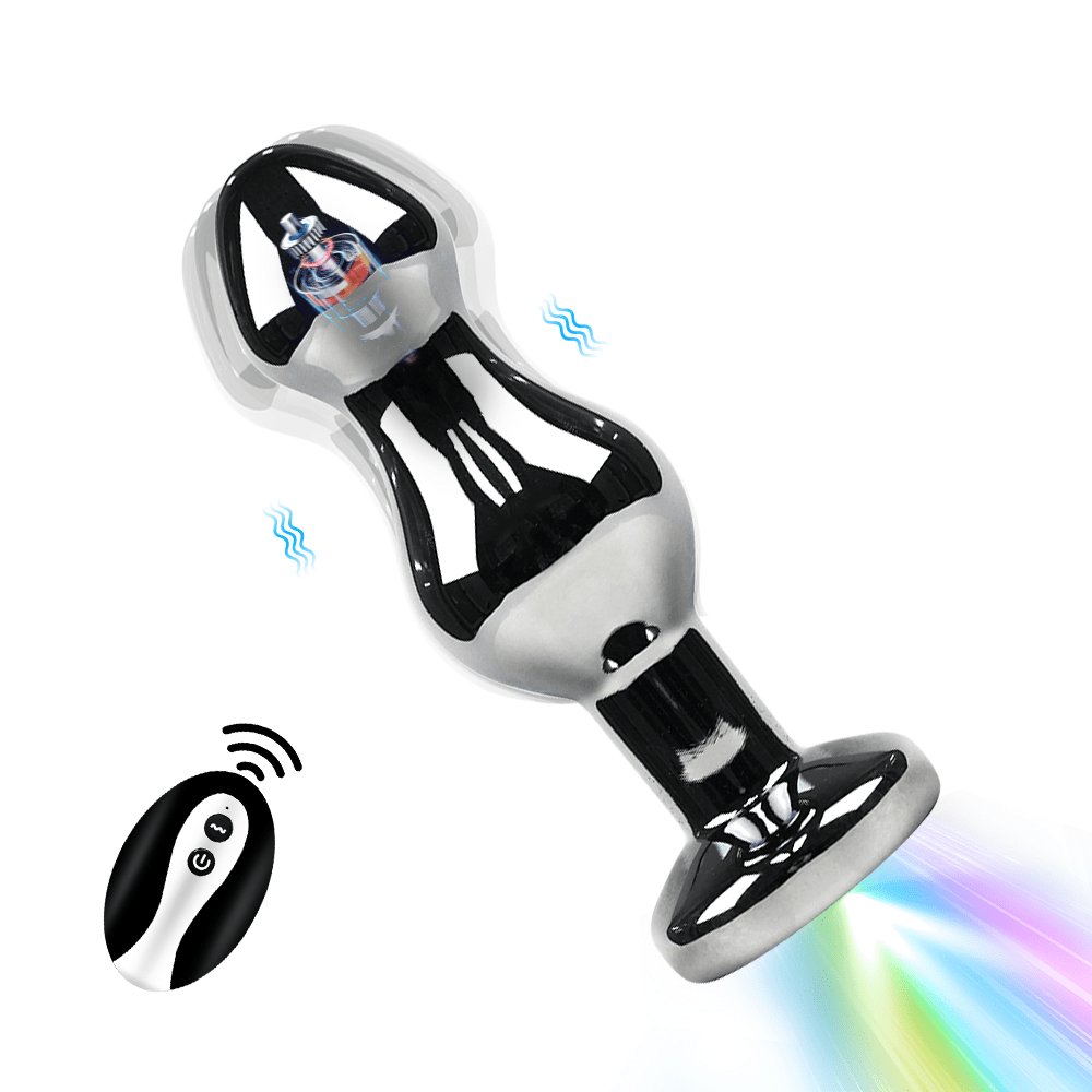 Silicone Metal Vibrating Remote Control Waterproof Plug