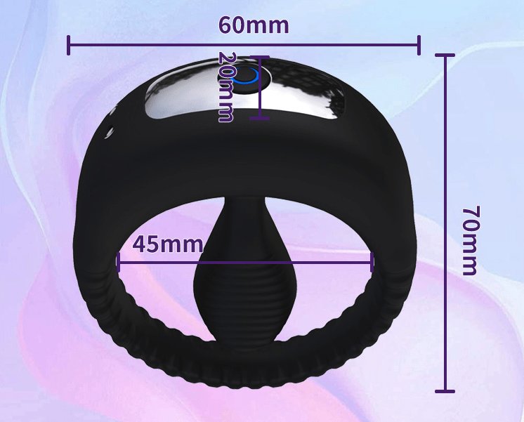 TB-A335 Vibrating Penis Ring With Vibrating Bullet