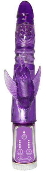 Thrusting Vibrating Massager with TPE Sleeve (Battery-Powered)