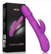 Telescopic Vibrating Rod with Heating — PINK/PUR PLE/BLUE