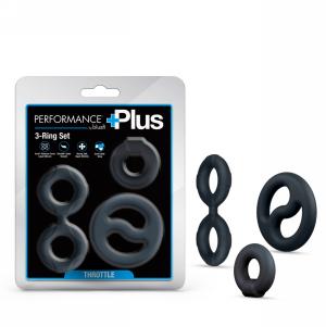Throttle 3-Piece Cock Ring Set