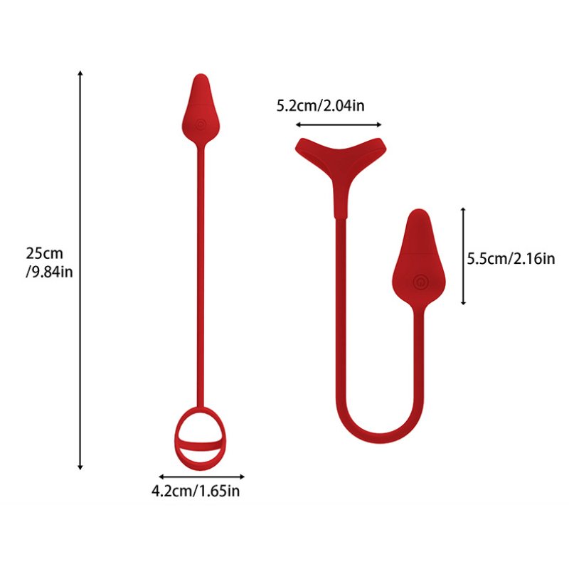 TB-A207 Vibrating Butt Plug With Cock Ring 10 Vibration modes