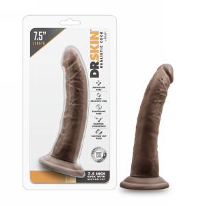 7.5 Inch Cock With Suction Cup - Chocolate