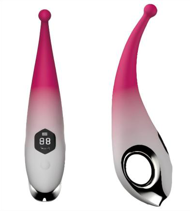 Silicone Vibrator with LCD Screen 130mm