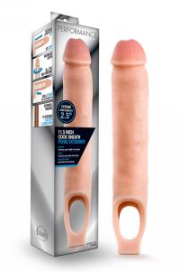 11.5 Inch Cock Sheath Penis Extender - Vanilla