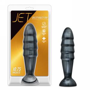 Destructor Dildo - Carbon Metallic Black