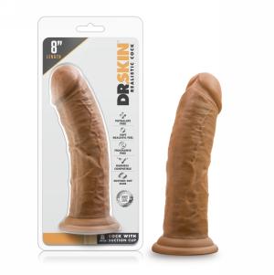 8 Inch Cock With Suction Cup - Mocha