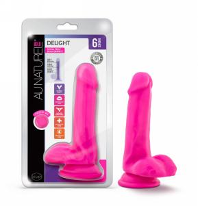 Au Naturel Bold Delight 6 Inch Dildo - Pink