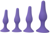 Silicone Anal Plug Set S/M/L/XL