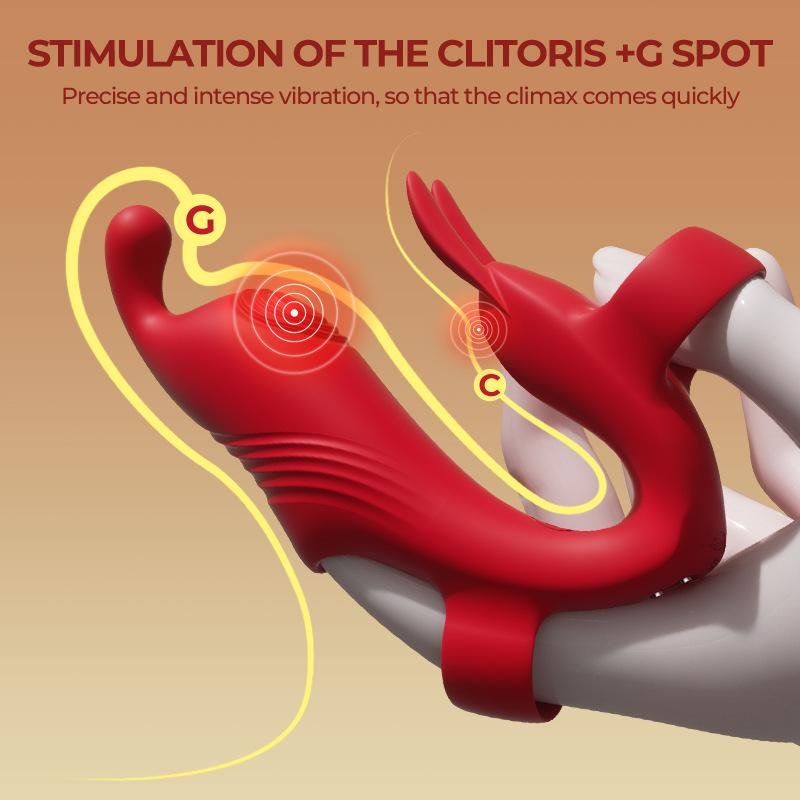 TB-B178 Long Chastity Cage with Built-in Lock Curved Ring
