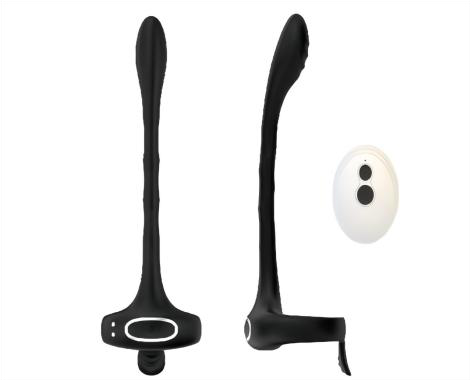 Prostate Stimulator & Cock Ring 6x6.4x21.8cm Silicone