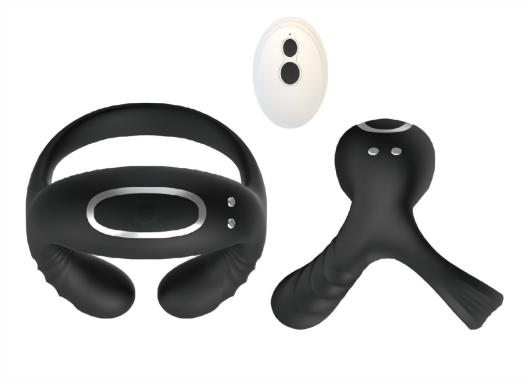 Prostate Stimulator & Cock Ring 6x6.4x6.4cm Silicone