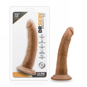 7.5 Inch Cock With Suction Cup - Mocha