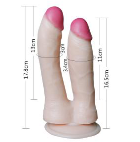 Realistic Dildo with Balls 178mm - Realistic