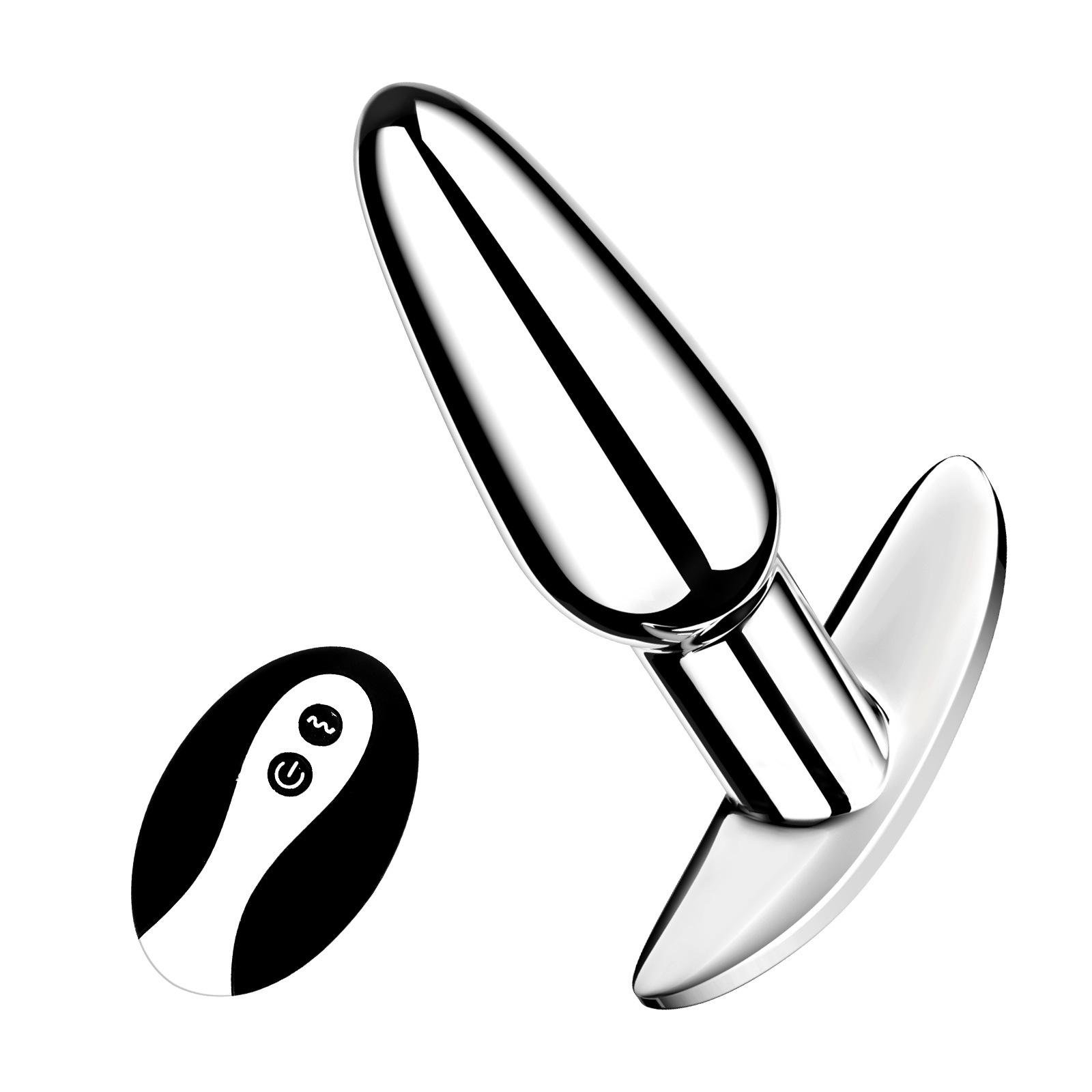 Pulse Vibe Remote Vibrating Metal Butt Plug