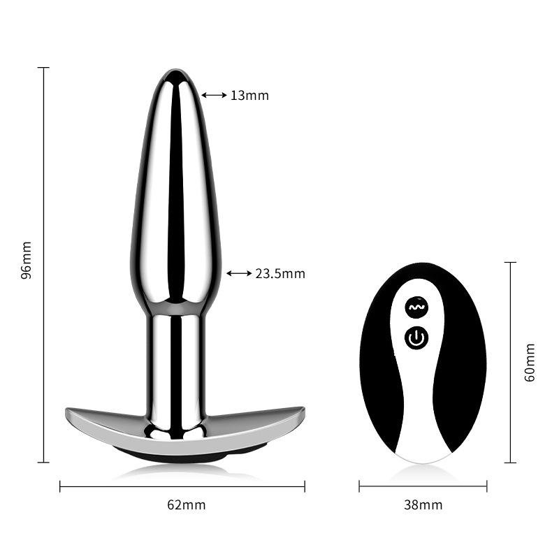 Pulse Vibe Remote Vibrating Metal Butt Plug