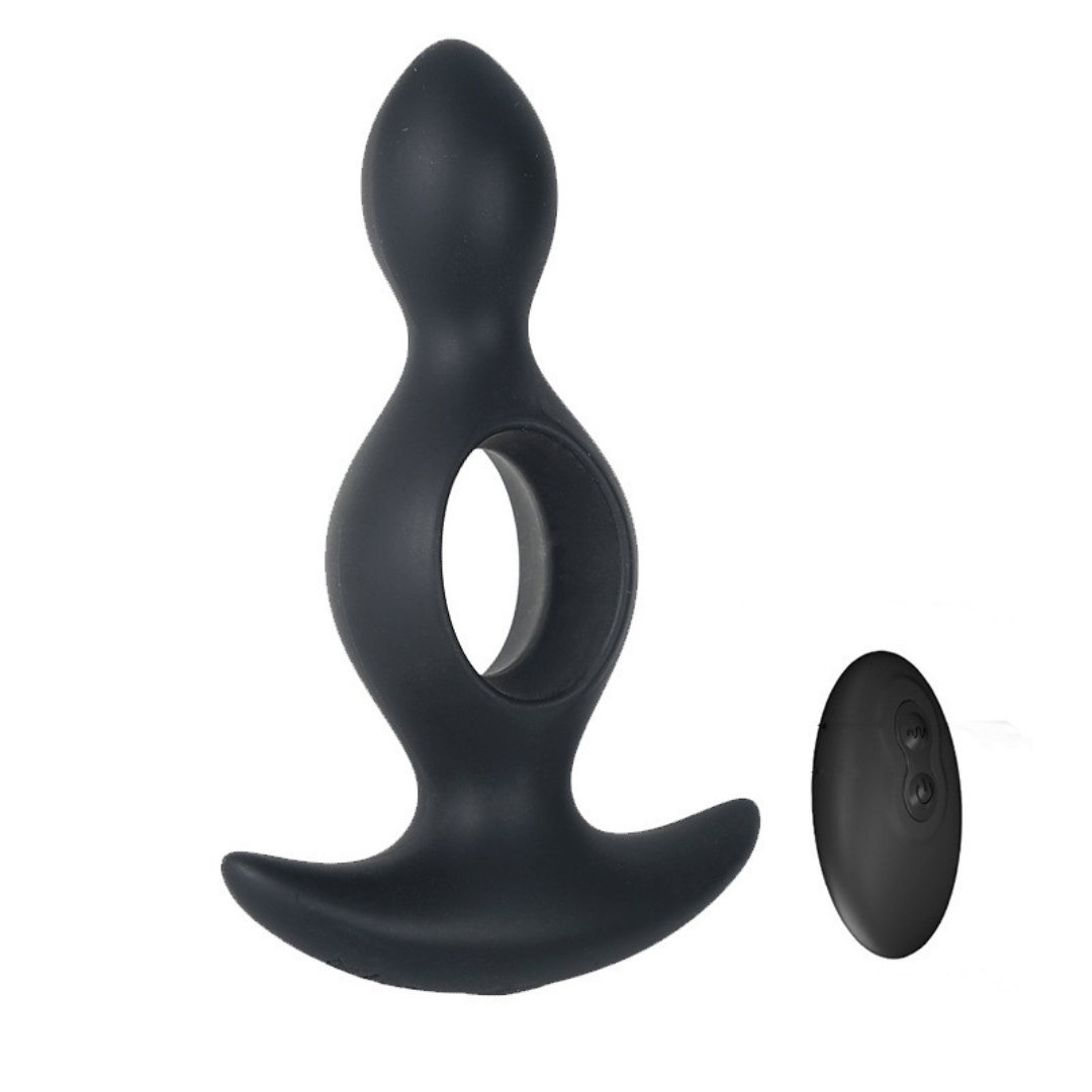 TB-C374 Hollowed out Vibrating Anal plug with wireless control
