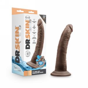 Dr. Skin Glide - 7.5 inch Self Lubricating Dildo - Chocolate — 2