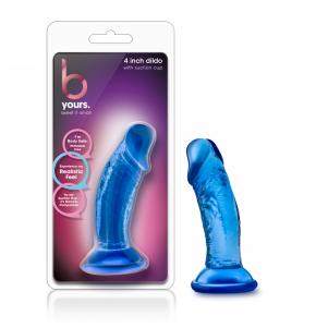 Sweet N' Small 4 Inch Dildo with Suction Cup - Blue