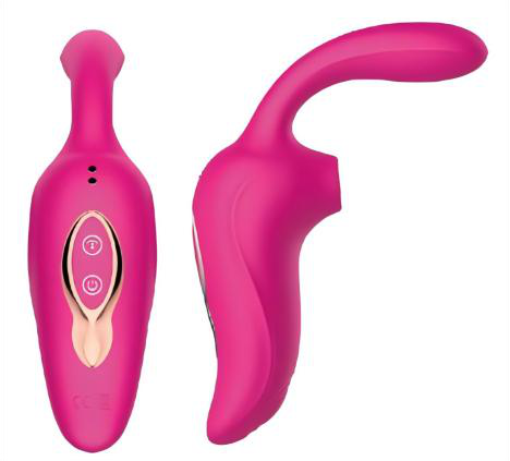 Silicone Vibrator with Suction 145mm