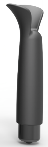 Anal plug * 100% waterproof medical silicone * Silent, <40dB * Single frequency vibration (AAA battery) * Color: black