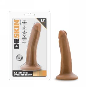 5.5 Inch Cock With Suction Cup - Mocha