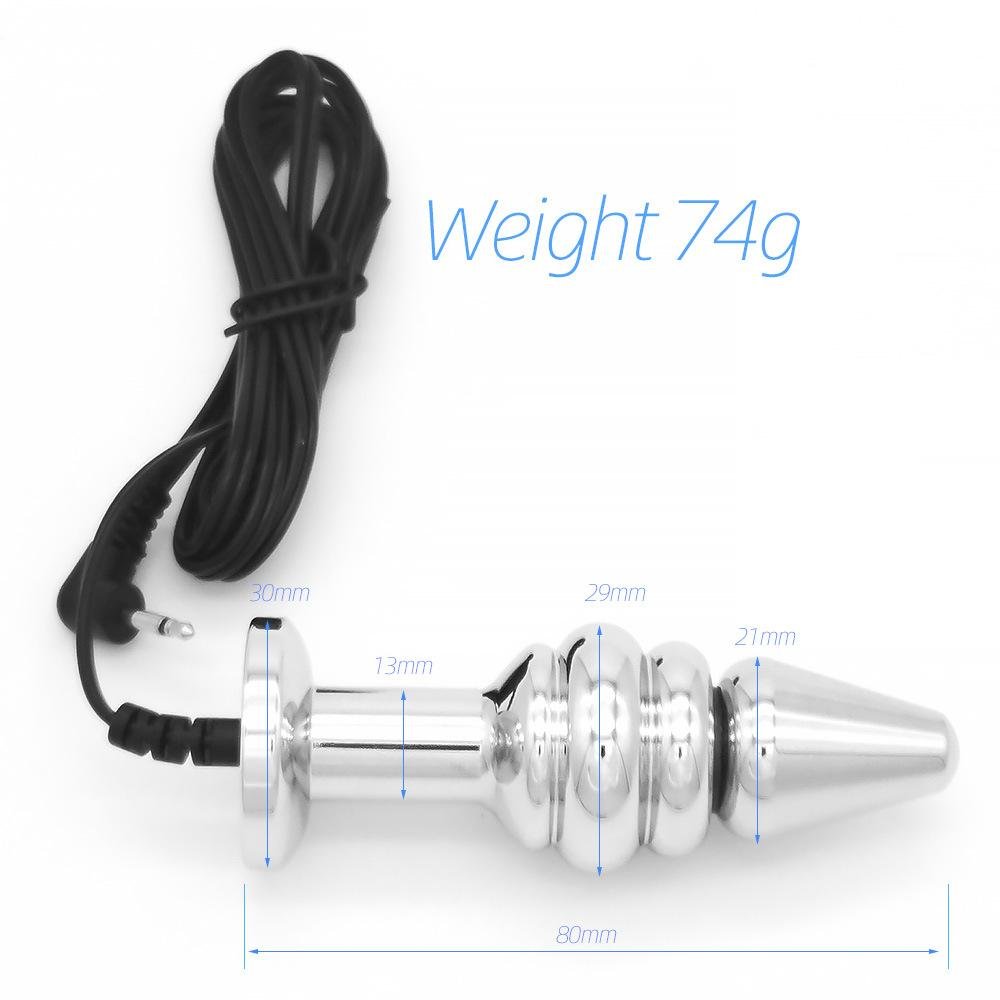 TB-E257 electro-conductive stainles steel anal plug