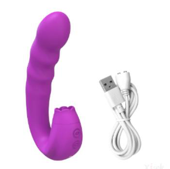 Rotating Vibrator with 10 Vibration, 360° Rotation, and 10 Licking Modes