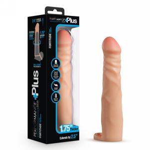 2.5 Inch Silicone Penis Extender - Beige — 2