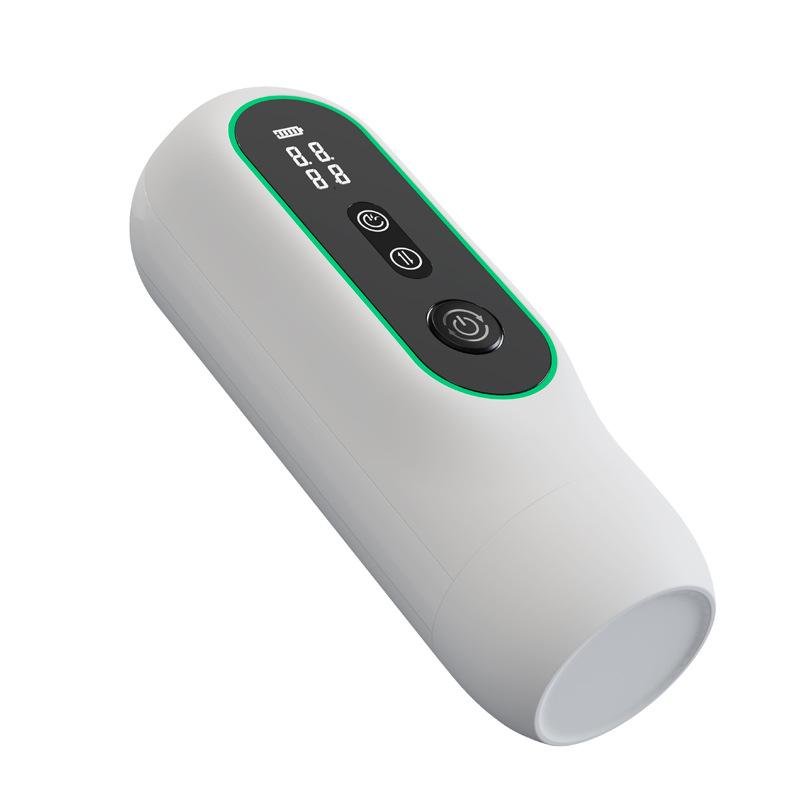 TB-A308B Prostate massager with Cock ring features vibration, thrusting and electro discharge