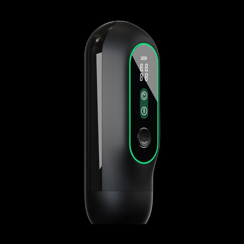 TB-A308B Prostate massager with Cock ring features vibration, thrusting and electro discharge