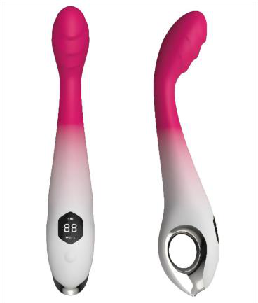 Silicone Vibrator with LCD Screen 240mm