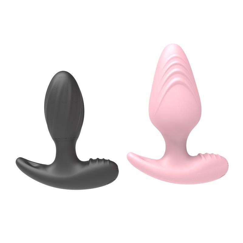 Remote Controlled Vibrating Anal Plug With 3 Non-vibrating Plug