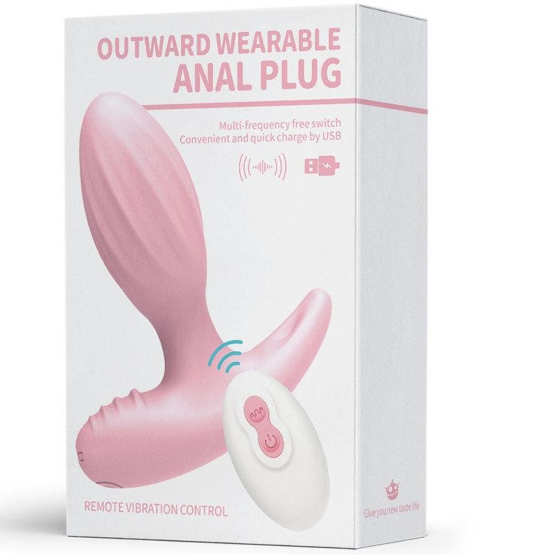 Remote Controlled Vibrating Anal Plug With 3 Non-vibrating Plug
