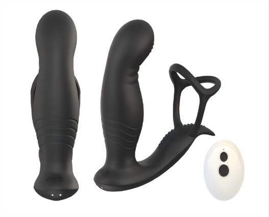 Prostate Stimulator & Cock Ring 14x12.5x3.9cm Silicone