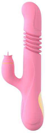 Lori Telescopic Rotation Tongue Licking Vibrator