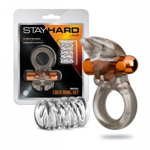 Vibrating Cock Ring Set with Sleeve