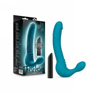 Luna Strapless Silicone Dildo - Teal