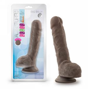 Au Naturel Big Billy 9" Sensa Feel Dildo - Chocolate