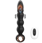 Thrusting anal beads