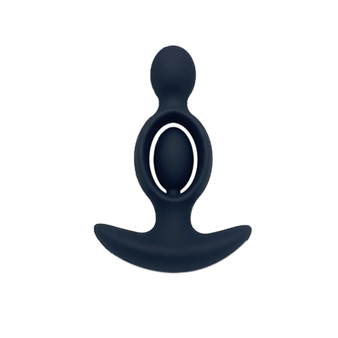 TB-A224 Hollowed out Vibrating Anal plug with wireless control-dual motor vibration