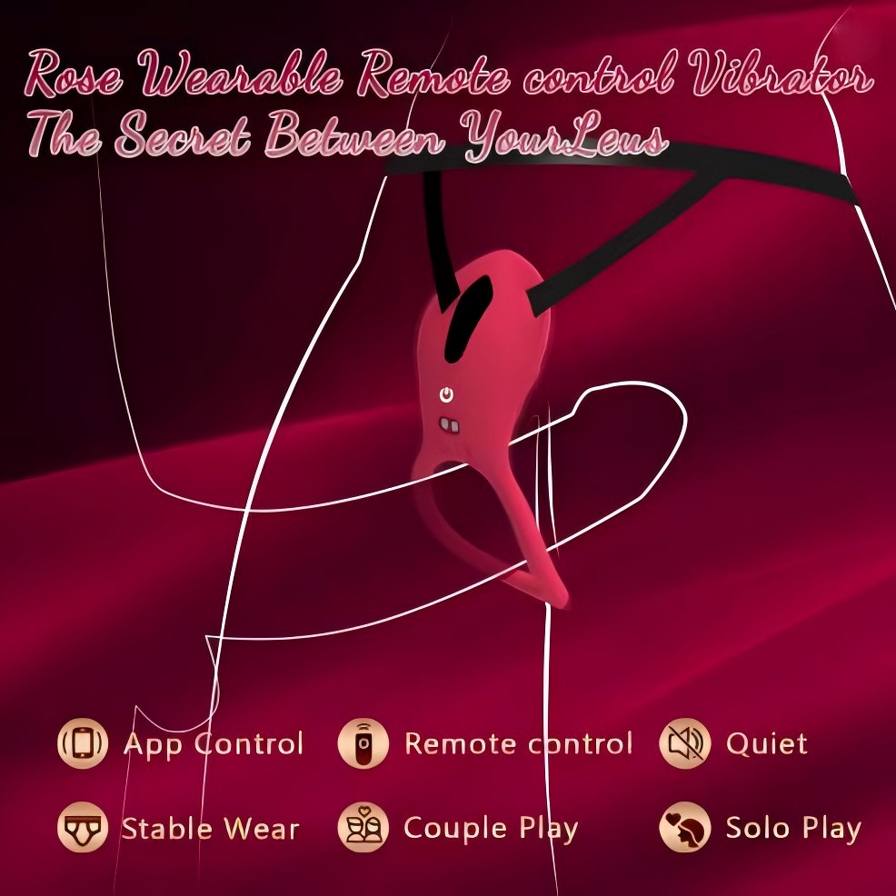 Rose-shaped male vibrating ring