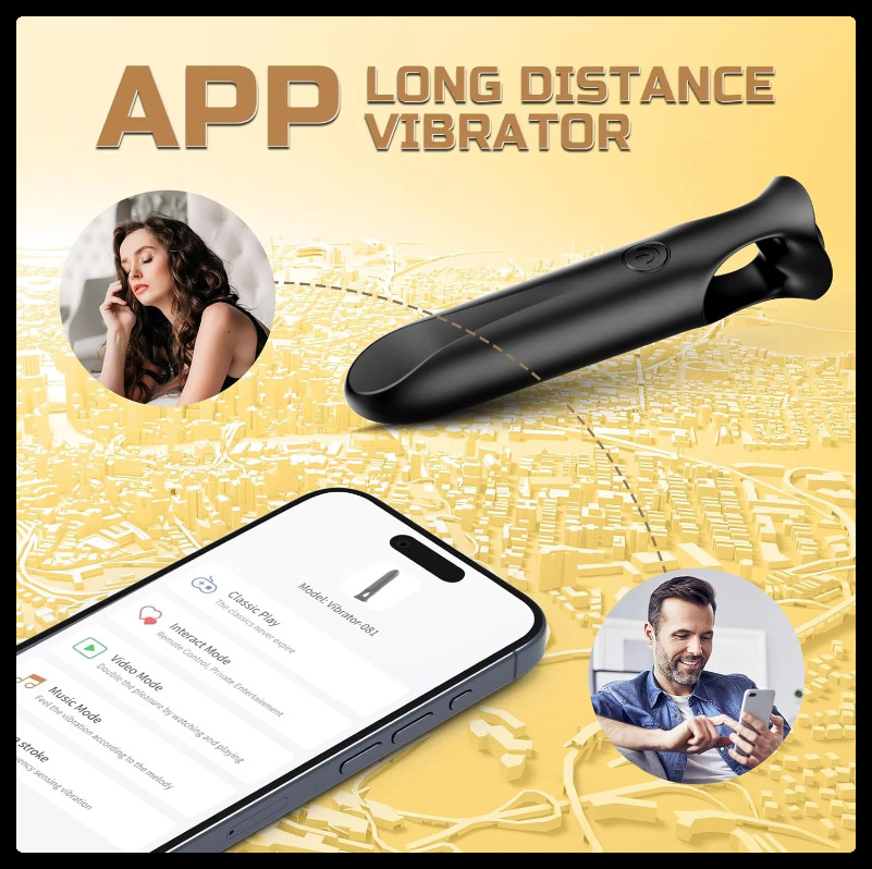 APP remote control bullet-shaped multi-frequency vibrator