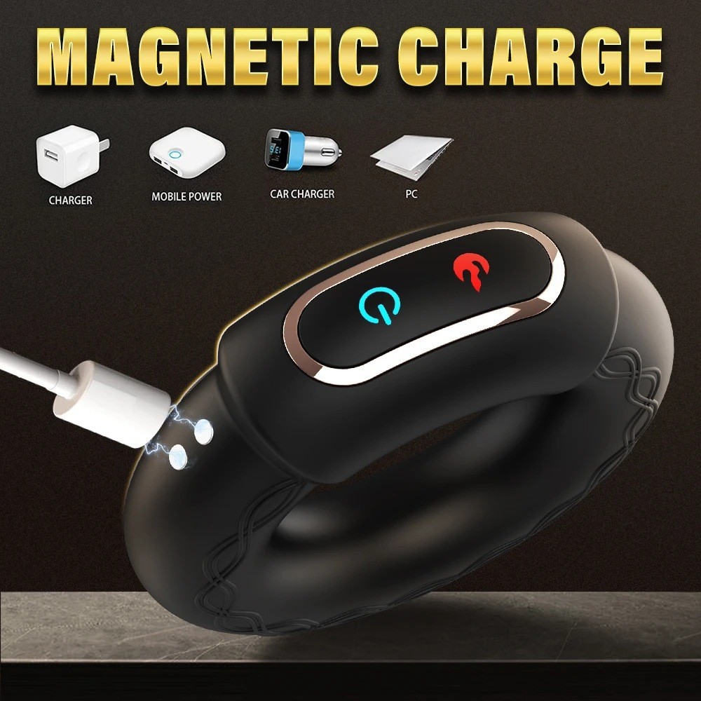 Male heated vibrating ring